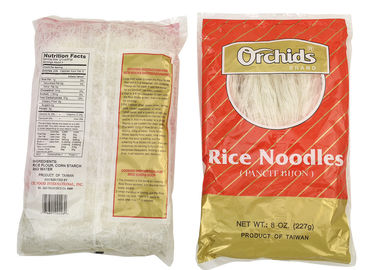 ORCHIDS फ्लैट चावल छड़ी नूडल्स कम वसा सुरक्षित कच्चे संघटक ताज़ा स्वाद