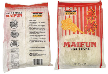 OEM सूखे फ्लैट चावल नूडल्स कोई वर्णक 100% नाटकीय कार्बनिक ग्रीन प्रोडक्ट्स