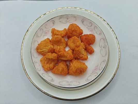 घोंघा के आकार के पफ्ड स्नैक्स