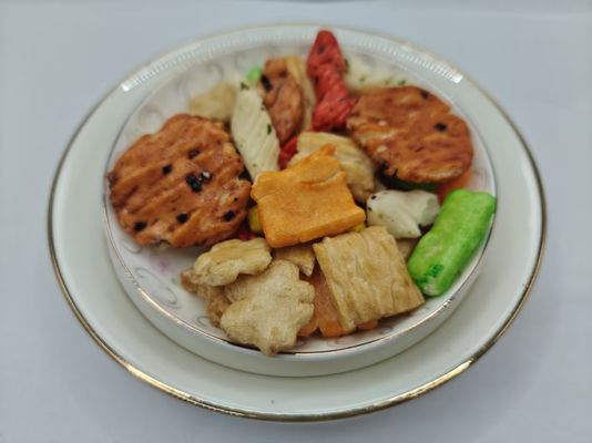 मूल अनुकूलित स्वाद मिश्रित चावल क्रैकर्स विविधता पैक तेल सामग्री के साथ थोक पैकेजिंग