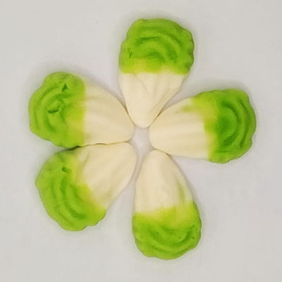 मज़ेदार आकार के गमियाँ, रंगीन स्लाइस और रचनात्मक रूप