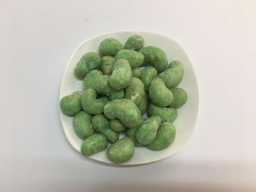 अच्छा स्वाद वसाबी लेपित काजू नाश्ता बीआरसी / एचएसीसीपी प्रमाणित भोजन स्वस्थ अच्छा स्वाद अखरोट नाश्ता