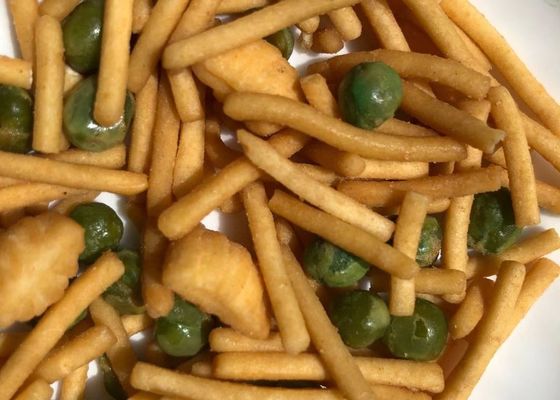 हरे मटर के साथ खट्टे चावल क्रैकर मिक्सिंग नाइट्रोजन पिलो बैग
