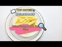 प्याज के स्वाद वाले कच्चे कट फ्राइज़