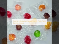 रंगीन, व्यक्तिगत रूप से लपेटा हुआ स्वस्थ फल स्वाद वाला गममी कैंडी